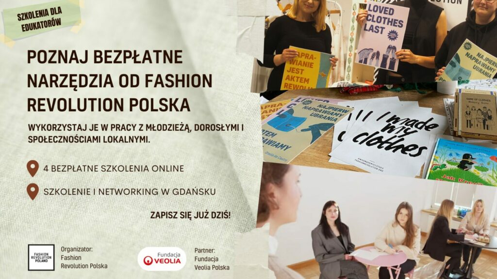 Szkolenia dla animatorów i nauczycieli od Fashion Revolution Polska